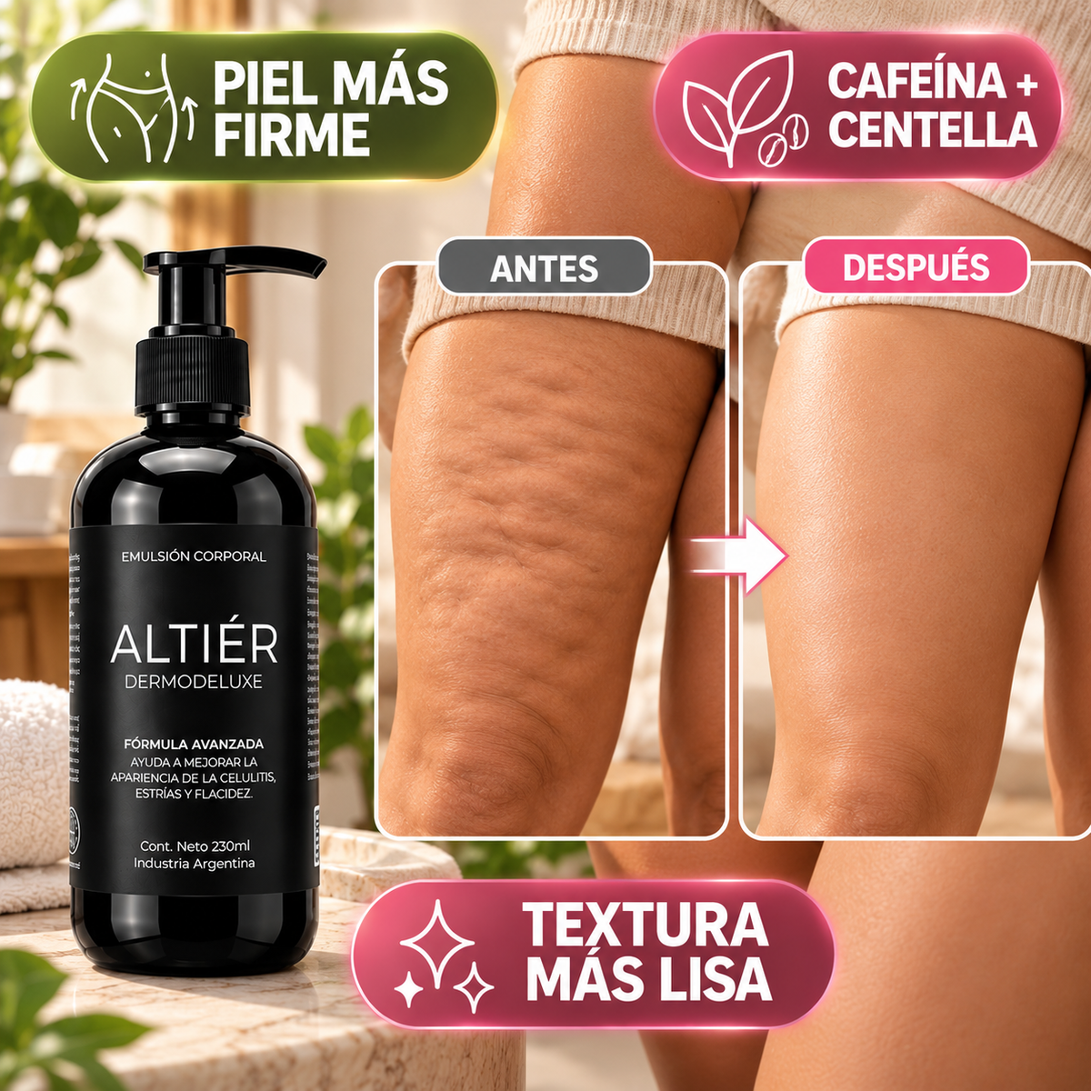 Crema Reafirmante – Mejor Aspecto de Celulitis y Estrías