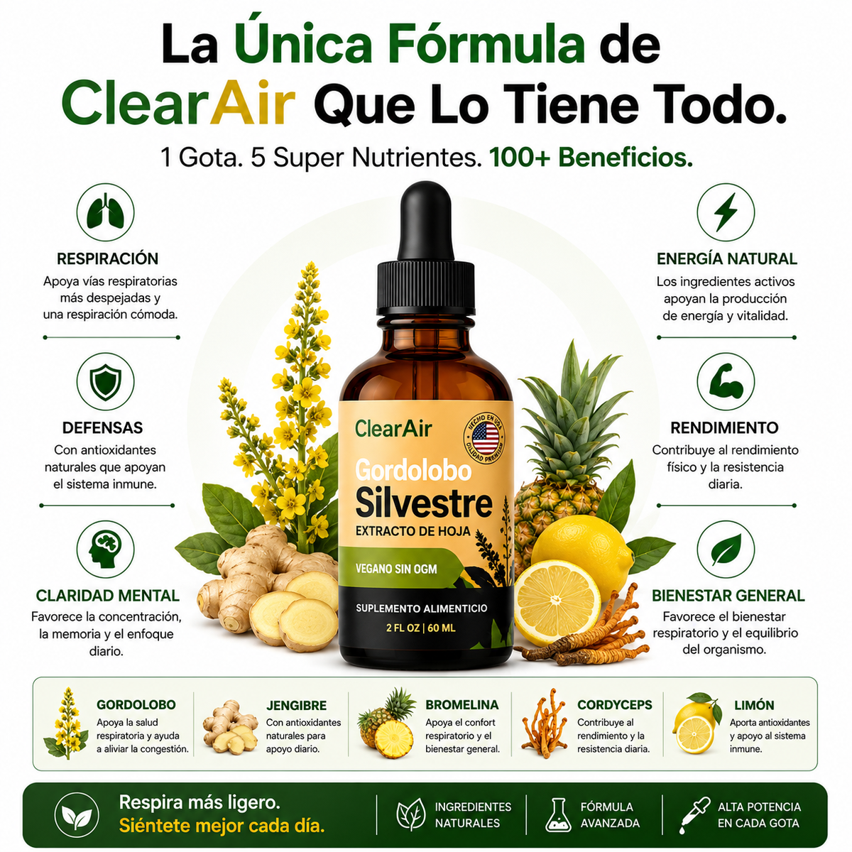 Aire Claro™ Detox Pulmonar – Apoyo Respiratorio para Fumadores.