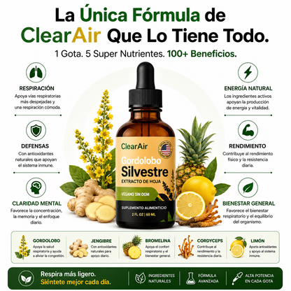 Aire Claro™ Detox Pulmonar – Apoyo Respiratorio para Fumadores.